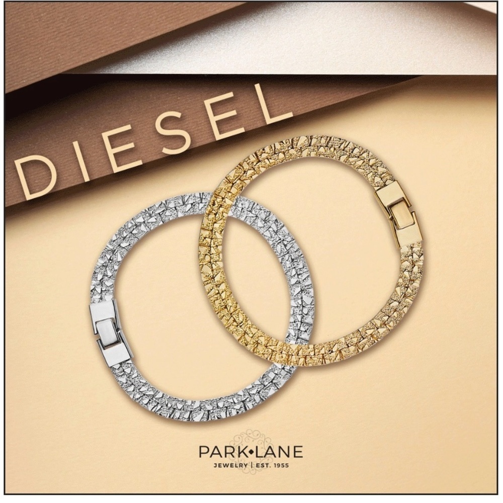 Park Lane Gold Diesel Bracelet | Sold Out Online | New - Picture 2 of 6